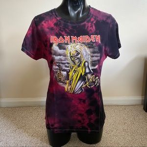 Iron Maiden Tie-Dye Graphic Band Tee size XL